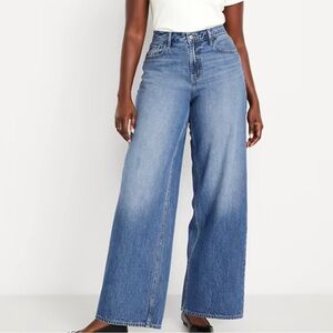 Old Navy Medium Was Mid-Rise BaggyWide-Leg Jeans